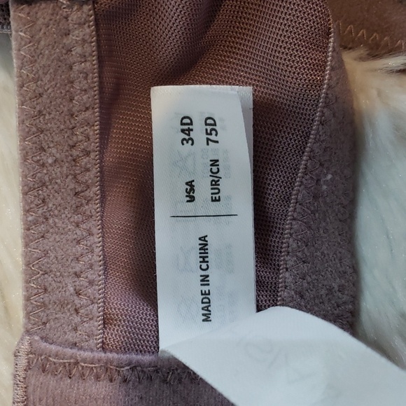 Hsia lace bra, women's size 34D purple sheer - Picture 6 of 6